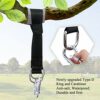 ANGGO Tree Swing Hanging Straps, Outdoor Hammock Straps Adjustable Holds 2200 lbs, 5ft/152cm Swing Hanging Strap Kit with Safer Lock Snap Carabin