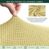 CHUN YI Stretch Sofa Seat Cushion Cover, Fitted Sofa Couch Cushion Covers Furniture Protector, Replacement for Cushion Checks Jacquard Sofa Seat
