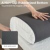 4 Inch Memory Foam Mattress Topper Bamboo Cover - Full