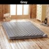 TBIIEXFL Proof thickening Mattress 1.5m Foldable Tatami Single double Mattresses Cotton Cover King Queen Size (Color : Gray, Size : 120x200cm)