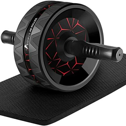ROMIX Ab Roller, Ab Wheel Roller with Extra Thick Non-Slip Knee Mat, Abdominal Exercise Equipment Workout Trainer Machine for Men Women Abs Core