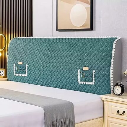 RTYHN Bed Headboard Cover, Slipcover Upholstered Headboard, Thickening Stretchy Protection Dust Cover for Double Bed/Small Double Headboard Prote