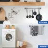 Aukware Self Adhesive Towel Rail - SUS 304 Brushed Stainless Steel, 40cm Towel Holder for Bathroom, Kitchen - Easy to Install without Drilling
