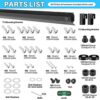 No Stud TV Mount for All Brand 32-75Inch TVs, Universal Studless TV Drywall Mount Bracket for Flat Screen TVs Monitors, Low Profile, Loading Capa