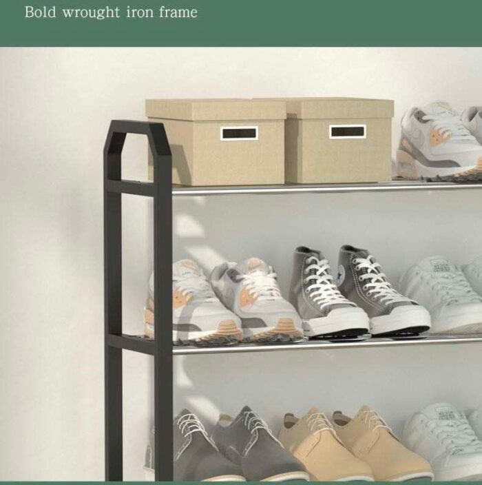 05 Tiers Professional Shoe Racks for Home, Metal Shoe Storage Organiser, Quick Assembly and Easy Handling. Organise and Protect your Shoes. 75cm*