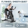 Exercise Bike-Stationary Bikes Indoor Cycling Bike, Spin Bike Belt Drive Indoor Exercise Bike with LCD Monitor and Comfortable Seat Cushion