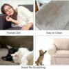 Arm Rest Covers Set, Pack of 4 Stretch Armchair Arm Covers Soft Polyester Arm Caps Non Slip Furniture Protector For Chair, Sofa, Couch(Sand)