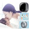 UPIKIT Wall-mounted Mini Drum Washing Machines, 3kg Capacity Front Load Washing Machine, Full-Automatic Washing Machine and Spin Dryer, for Trave