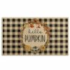Bayson Autumn Door Mat Hello Autumn Indoor Front Doormat Non-Slip Patio Entrance Mat Durable Natural Rubber Easy Clean Patio Entrance Mat 17x30In