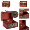 4 Pieces, Mini Wooden Treasure Chest, Small Wooden Treasure Chest, Vintage Small Treasure Chest, Wooden Chest, Small Vintage Wooden Jewellery Box