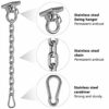 WAREMAID Hammock Chair Hanging Kit Swing Ceiling Mount, Heavy Duty Swing Hanger Hook with Chain, Playground Hanging Chair, Swing Set, Yoga, Tree,