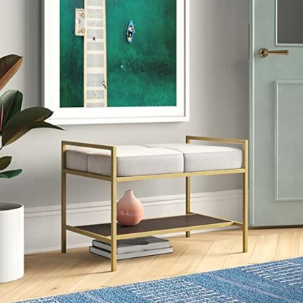 Modern Entryway Bench Shoe Storage Bench,Velvet Upholstered Shoe Bench Shoe Organizer Furniture,Premium Shoe Rack Bench Entry Decor-White 80x35x4