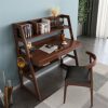 ZCMEB Furniture Sets Solid Wood Tables And Chairs Sets Study Tables And Bookshelves Furniture Sets Student Study Table Sets (Color : Argento, Siz