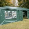 Airwave 3m x 9m Party Tent Marquee with Side Panels, 3 Windbars Included, Church Style Windows, Ideal for Large Outdoor Spaces, Perfect for Short