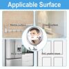 Ulinek Fogless Mirror, Shower Shaving Mirror New Upgraded Anti-Fog Shaving Shower Mirror with Razor Hook No Fog Makeup Mirror 3 Strong Suction Cu