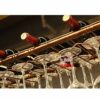 Ceiling Wine Rack Bar Decoration Display Stand Tall Glass Wine Rack Metal Iron Wine Glass Holder Retro Style Creative Wine Rack Adjustable Height