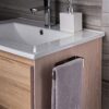 BACASIN Towel Holders For Bathrooms Self Adhesive Towel Rail SUS 304 Towel Rails wall mounted Towel Rack Towel Holder(23CM)