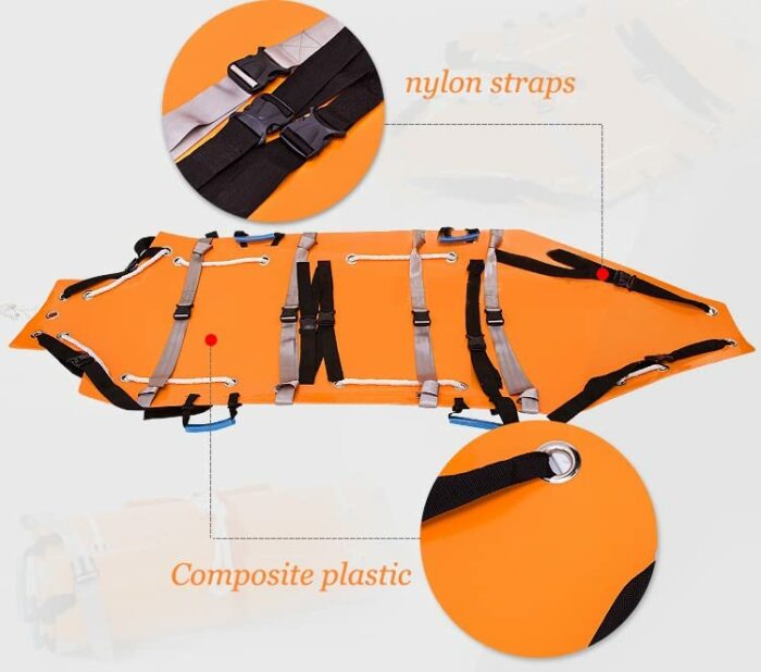 NaoSIn-Ni Portable Multifunctional Roll Type Soft Stretcher Rescue Transport Stretcher Mountain Basic Rescue System
