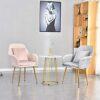 dining chair Kitchen Dining Room Furniture Chairs Kitchen Dining Chair Set Of 2 Modern Kitchen Living Room Reception Leisure Armchair with Metal