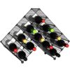 C&AHOME Wine Rack, Wine Rack Steel Wire Shelving 12 Grids, Wine Rack Freestanding Storage 12 Bottle Capacity for Home Kitchen, Pantry, Wine Cella