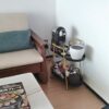 BHVXW Living Room Sofa Side Home Balcony Movable Small Push Kitchen Storage Rack (Color : Argento, Size : 62.5CM*60CM)
