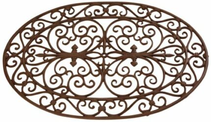 Esschert Doormat Cast Iron Oval Lh47 Cast-Iron 49 x 74 x 2 - Brown