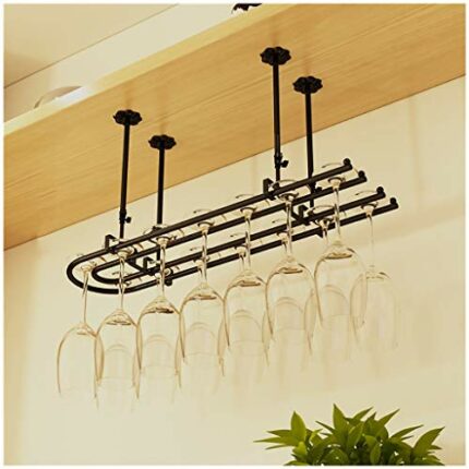 Stylish Simplicity Ceiling Stylish Simplicity Wine Rack Simple Creative Living Room Display Inverted Goblet Rack Bar Restaurant Kitchen Floating