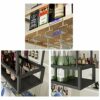 Ceiling Wine Glass Stylish Simplicity Rack Simple Display Decoration Wine Glass Holder Household Goblet Rack Kitchen Cutlery Bottle Rack Bar Floa