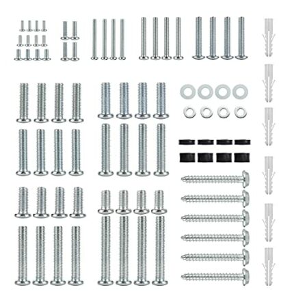 Polarduck Universal TV Mounting Hardware Kit: Fits All TVs Up to 80 inch - Includes M4 M5 M6 M8 Screws Washers & Spacers - Works with Any TV Wall