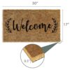 Barnyard Designs 'Welcome' Doormat, Indoor/Outdoor Non-Slip Rug, Front Door Welcome Mat for Outside Porch Entrance, Home Entryway Farmhouse Decor