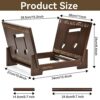 TUUGOTOUU Vinyl record storage holder Bamboo Record display stand Store and display up to 50 7"-12" LP albums DVDs or CDs Display Shelf suitable