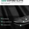 widesmile Double Egg Chair Cover 420D Oxford Fabric Outdoor Hanging Double Egg Chair Covers Waterproof Anti-dust Garden Wicker Cocoon Swing Chair