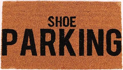 La Finesse Decorative Coir Entrance Door Mat Shoe parking 70 cm x 40 cm One Size