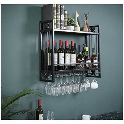 Wall-Mounted Wine Glass Holder Stylish Simplicity Decoration Glass Bottle Holder Household Storage Wine Rack Goblet Holder Glass Wine Holder Brac