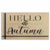 Bayson Autumn Door Mat Hello Autumn Indoor Front Doormat Non-Slip Patio Entrance Mat Durable Natural Rubber Easy Clean Patio Entrance Mat 17x30In