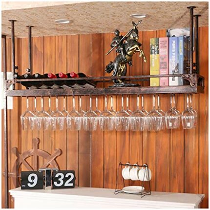 Stylish Simplicity Down Stylish Simplicity Industrial Retro Wine Rack Iron Stylish Simplicity Wine Glass Holder Household Goblet Holder Adjustabl