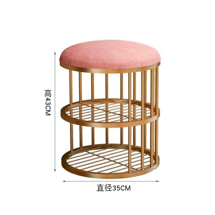 LUKEO Nordic Shoe Changing Stool Home Entrance Shoe Cabinet Shoe Stool Cabinets