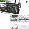 EYLINK Wine racks Black Wall-Mounted Industrial Hanging Wine Glass Racks Stemware Holder Decoration Shelf Organizer for Bars, Living Room, Kitche