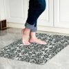 Cosilyt 1/10 Inch Ultra Thin Front Door Mat Rug Indoor Entrance Inside Non Slip, Large Waterproof Rubber Kitchen Rug and Interior Home Washable D