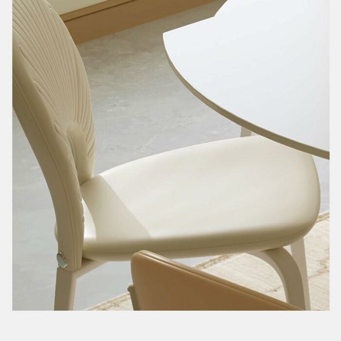 maozi Dining Chair Back Kitchen Dinning Tables Chairs Living Room Lounge Decoration Living Room Chair (Color : D, Size : Light Grey)