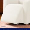 subrtex Recliner Chair Cover Stretch Recliner Slipcover 1 Piece Furniture Protector Anti Slip (Cream)