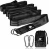 Anyoo Hammock Straps,Durable Tree Swing Straps 300cm Long,Hanging Kit with Strudy Steel Carabiners,Easy and Fast,for Garden Backyard Park Camping