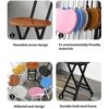 WALNUT Collapsible Dining Room Chairs Home Furniture Chairs For Kitchen Modern Simplicity Nordic Kitchen Stool Student Portable Stool (Color : C)