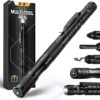 BIIB Gifts for Men, Multi Tool Pen with LED, Mens Gifts for Dad Gadgets for Men Camping Accessories, Birthday Gifts for Men Who Have Everything,
