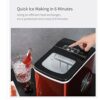 XYZMDJ Ice Maker Household Portable Electric Three Thickness Bullet Round Ice Making Machine For Coffee Bar Home Business