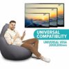 TV Wall Bracket for 14-42" Screens Ultra Slim TV Bracket with Spirit Level Large Flat TV Wall Mount Fixed Tv Bracket 42 Inch Max Vesa: 200x200m-3