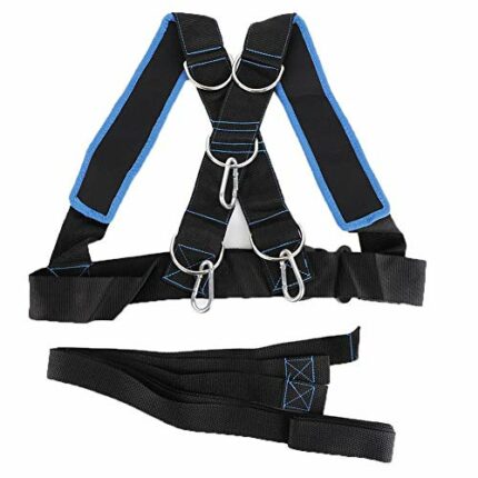 Qkiss Quickness Strength Training Sled Shoulder Harness Resistance Band Belt Sports Equipment, for Workout Strength Training Quickness and Endura