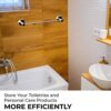 Blue Canyon Gecko Towel Rail, Shower Caddy with Quick Lock vacuum Suction Cup, No Drill and No Screws Required, Removable, Reusable and Repositio