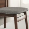 WALNUT Wood Dining Chairs Hotel Lounge Dining Stool Living Room Kitchen Home Furniture