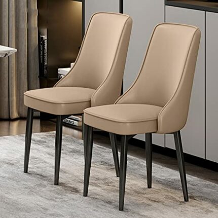Kitchen Dining Room Furniture Chairs Kitchen Dining Chairs Set Of 2,Water Proof PU Leather Lounge Chair With Carbon Steel Feet,for Living Room Be